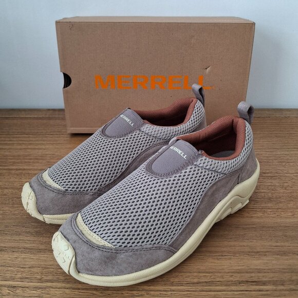 (New) Merrell / jungle moc breeze se slip-on loafer shoes (aluminum)/women’s 8.5